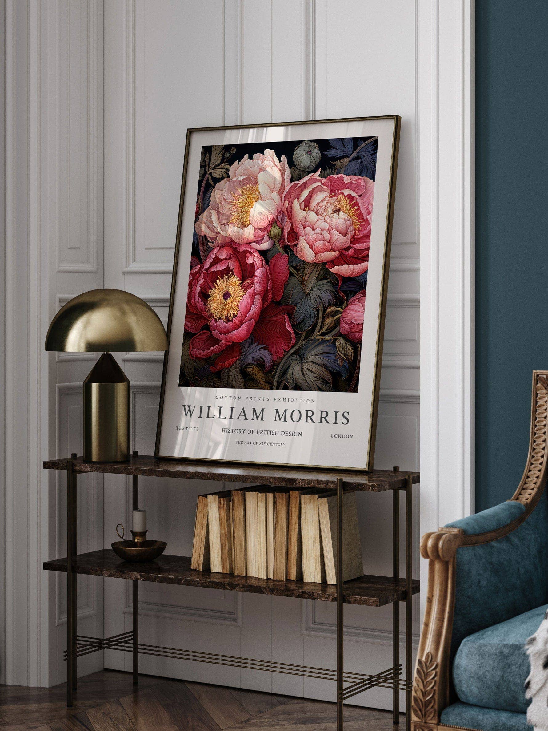 Peardrop Prints - Wholesale Art Print - William Morris Peonies I53-1041