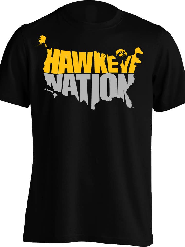 Iowa Hawkeyes Hawkeye Nation - Mens Tee for wholesale by Aced Out Apparel