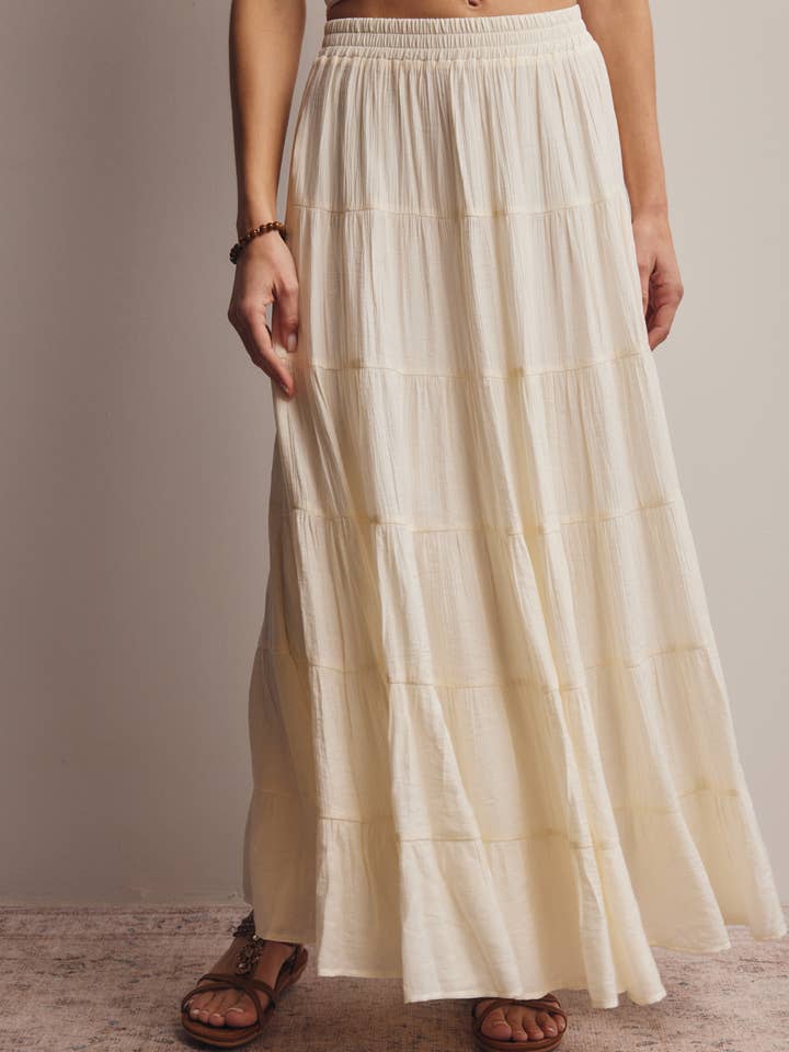 Stufen-Maxirock FSK0015 für den Großhandel von Forte