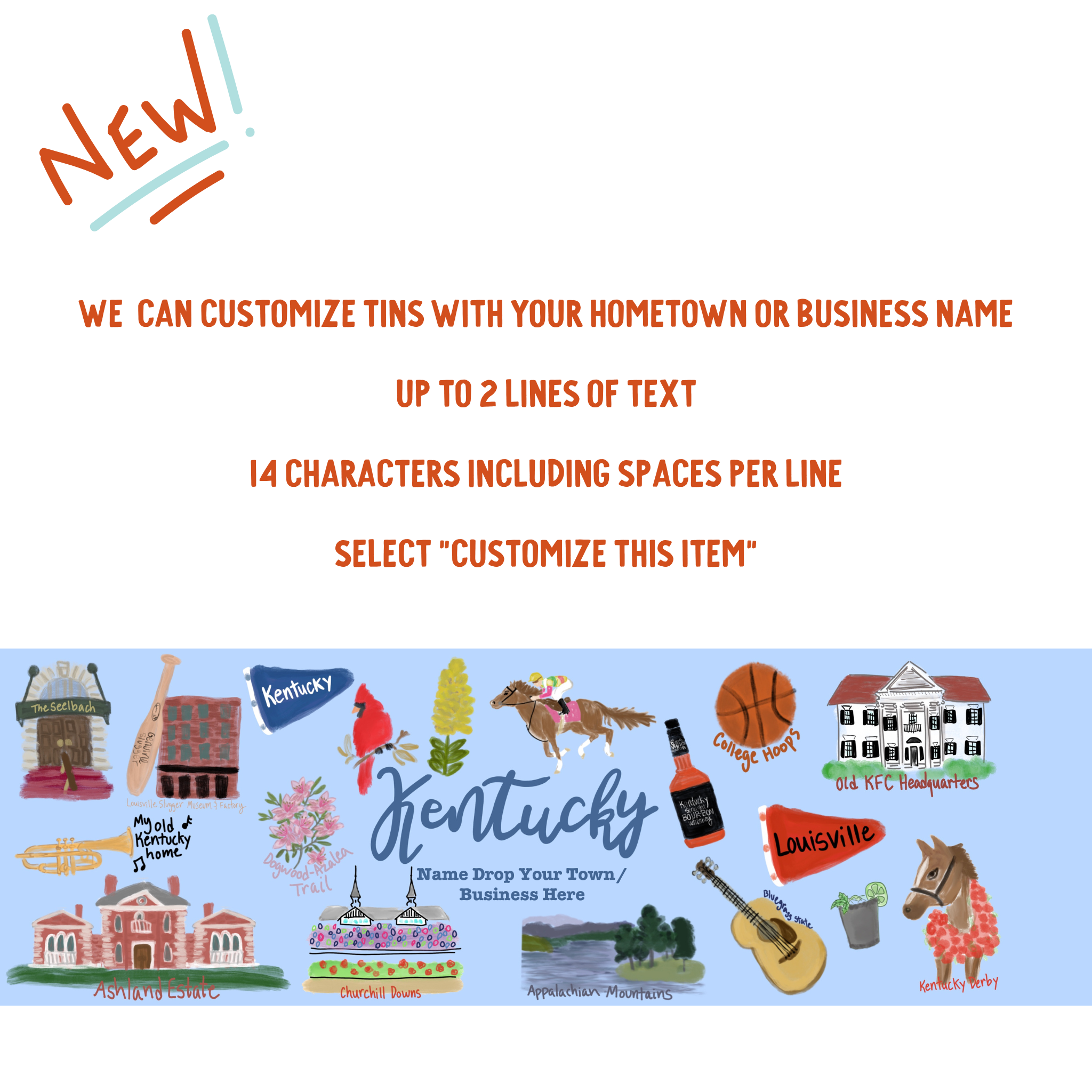 Watanut - Wholesale Cookie - Kentucky State Gift Tin | Gourmet Shortbread Cookies or Nuts13