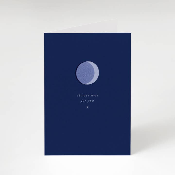 Always Here For You Card for wholesale by The Moonlit Press