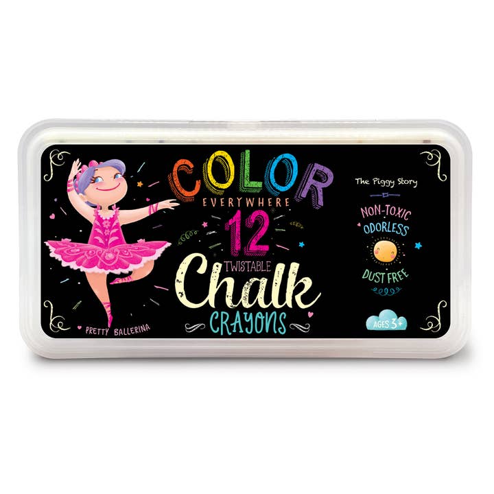 The Piggy Story - Wholesale Crayons - Kids & Baby - Color Everywhere Twistable Chalk Crayons | Pretty Ballerinas