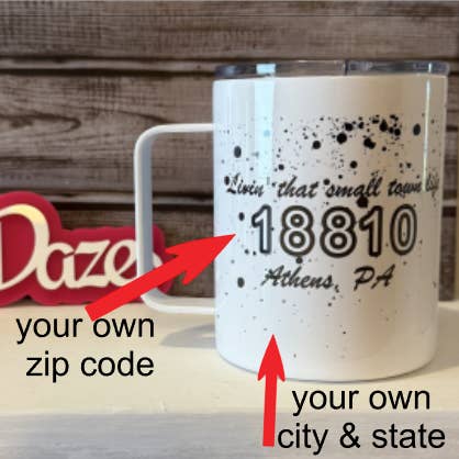 Custom Coffee Cup, Small Town Coffee Cup, Coffee Cup, Coffee for wholesale by LakeDazes