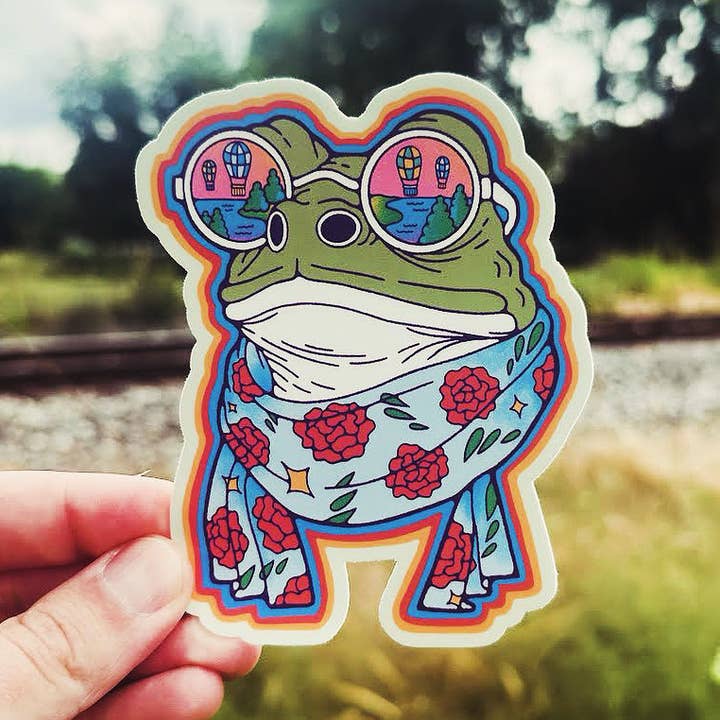 The Frog Life | Sticker for wholesale by Menottees