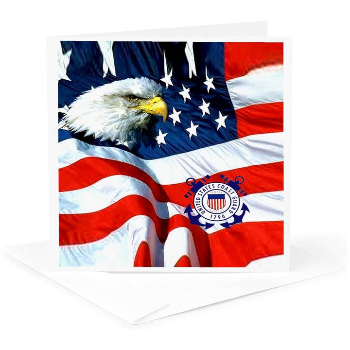 3dRose - Wholesale Everyday Greeting Card - 3dRose, U.S. Coast Guard, Greeting Card