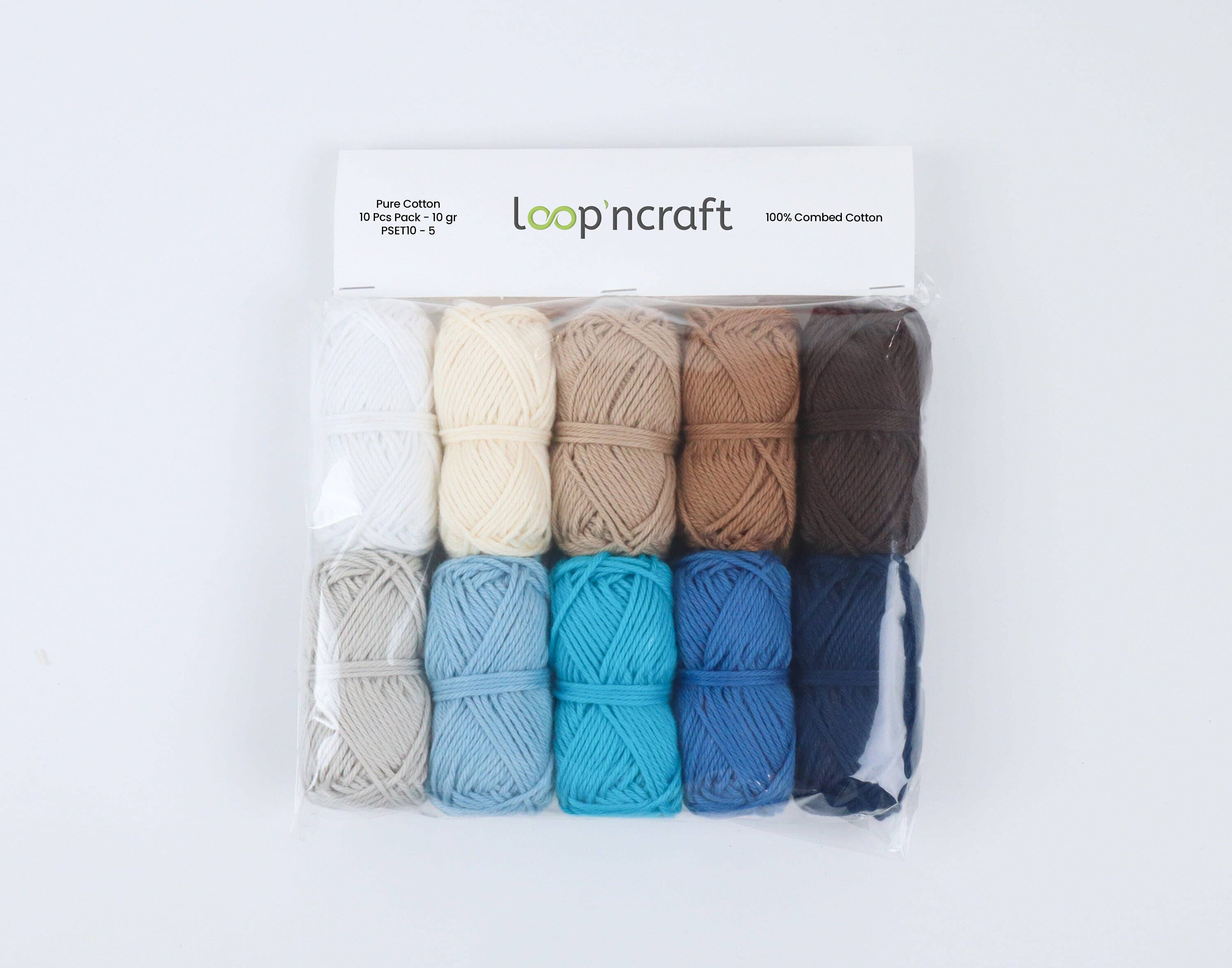 Mix Colors Amigurumi Yarn Set, Mercerized Cotton 10X10G for wholesale on Faire5