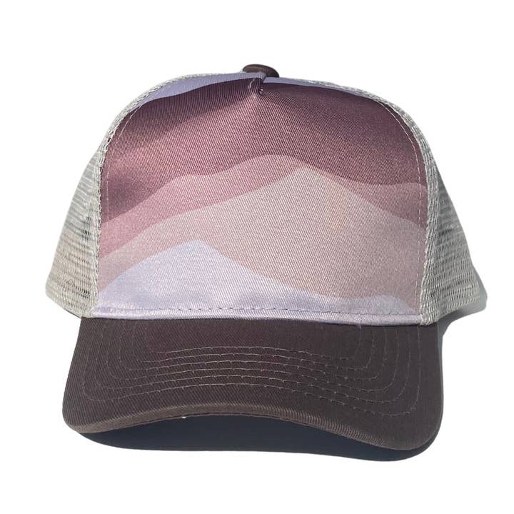 Wild Child Hat Co - Wholesale Kids Hat - Kids - Purple Mountain Trucker Hat Toddler Size1