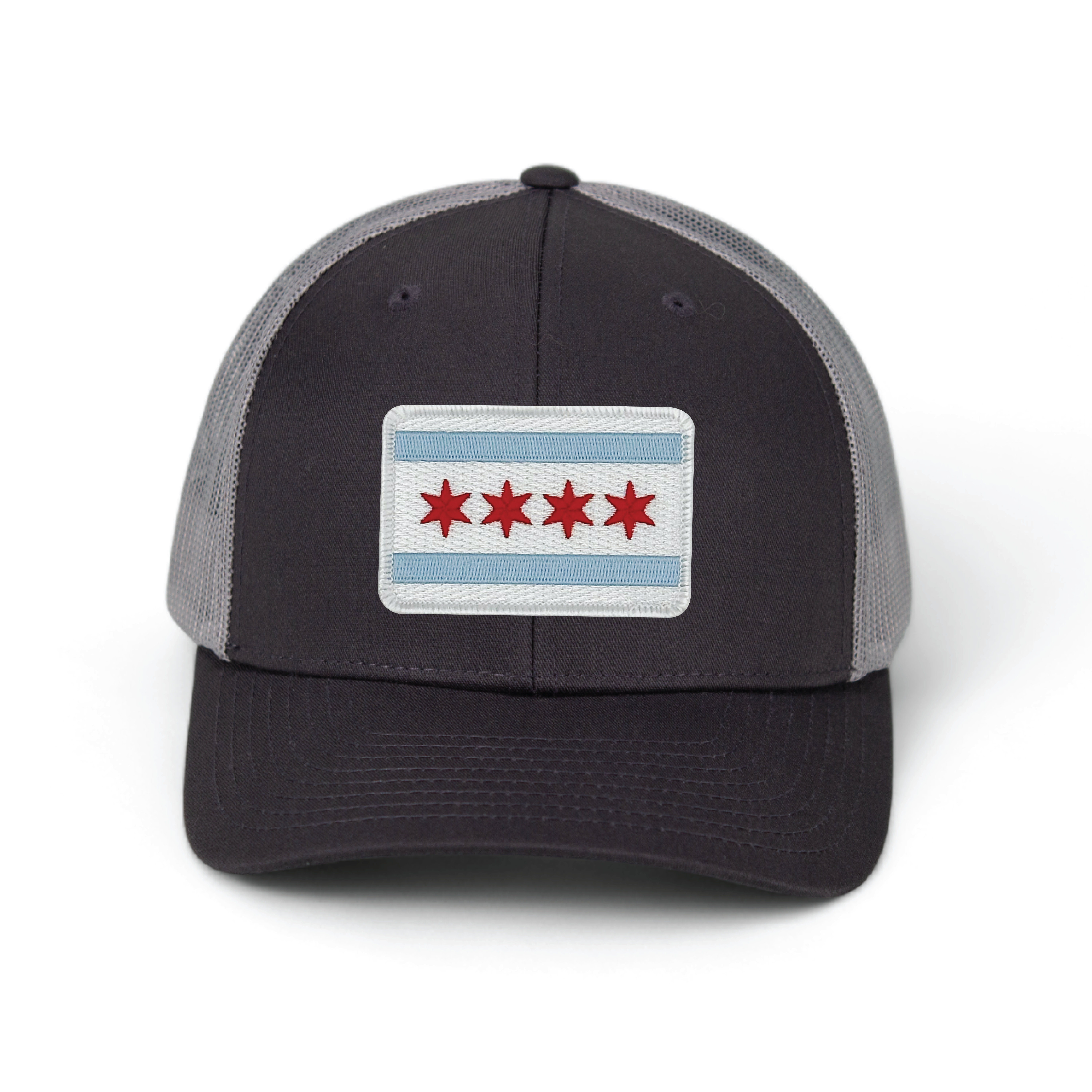 Cotton Mule - Wholesale Trucker Hat - Unisex - Chicago Flag Patch Trucker Hat6