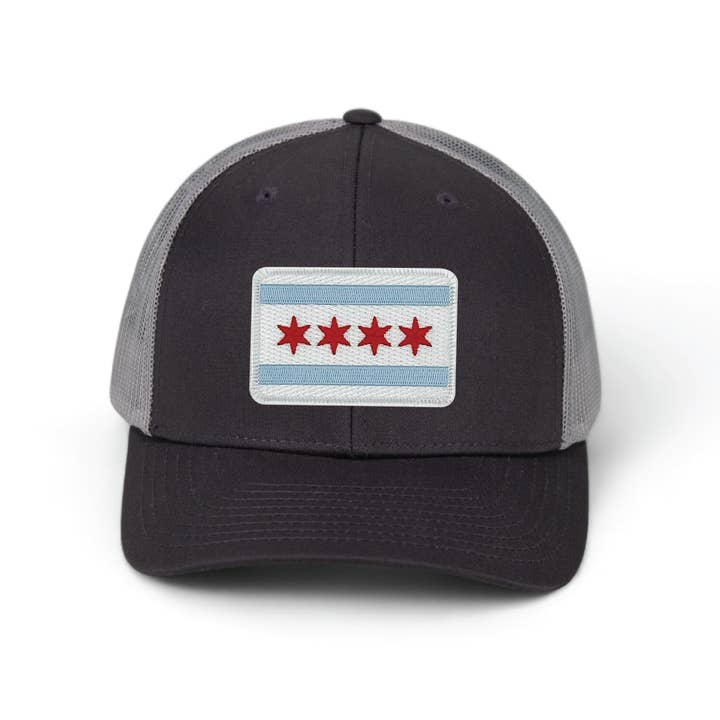 Cotton Mule - Wholesale Trucker Hat - Unisex - Chicago Flag Patch Trucker Hat6