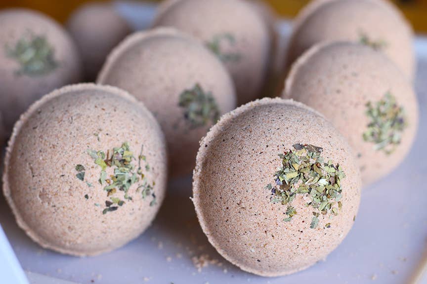 Red Cat Apothecary - Wholesale Bath Bomb/Fizz - Abundance Ritual Bath Bomb | Milk + Musky Spice Luxury1