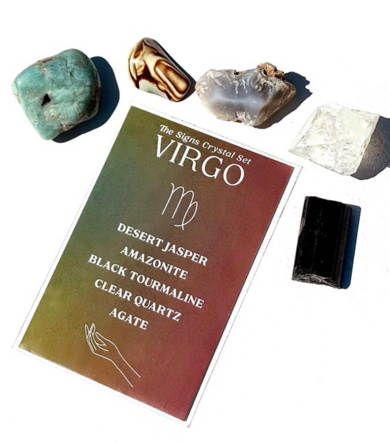 Charley Taylor Art - Wholesale Spiritual Stone/Crystal - Virgo Zodiac Crystal Set3