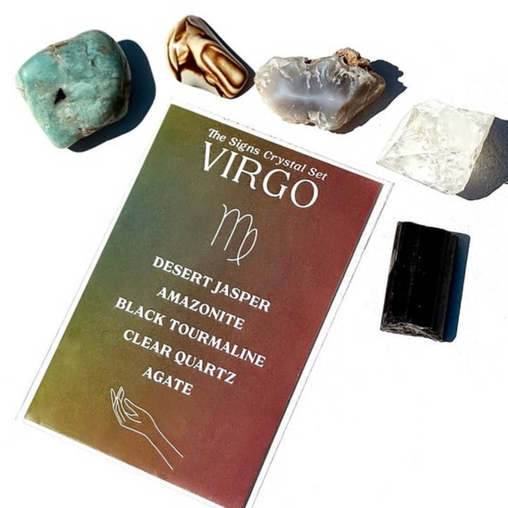 Charley Taylor Art - Wholesale Spiritual Stone/Crystal - Virgo Zodiac Crystal Set3