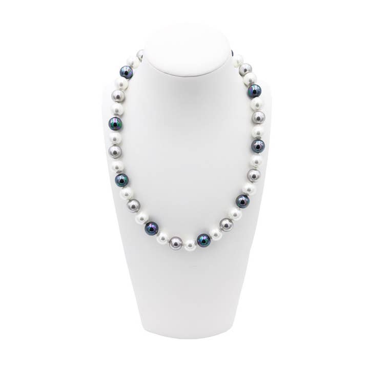 France Perles - Venta al por mayor Collares de cuentas/perlas - Collar de perlas mallorquinas - 12 mm - longitud 50 cm