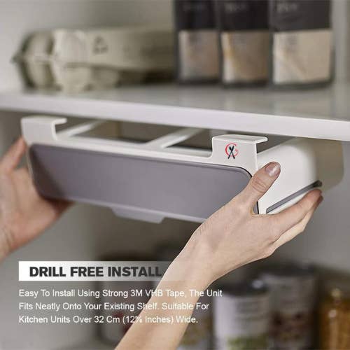 AccessCuisine - Wholesale Spice Rack - Under Shelf Spice Rack Pull Out Organizer with 3M Tape2