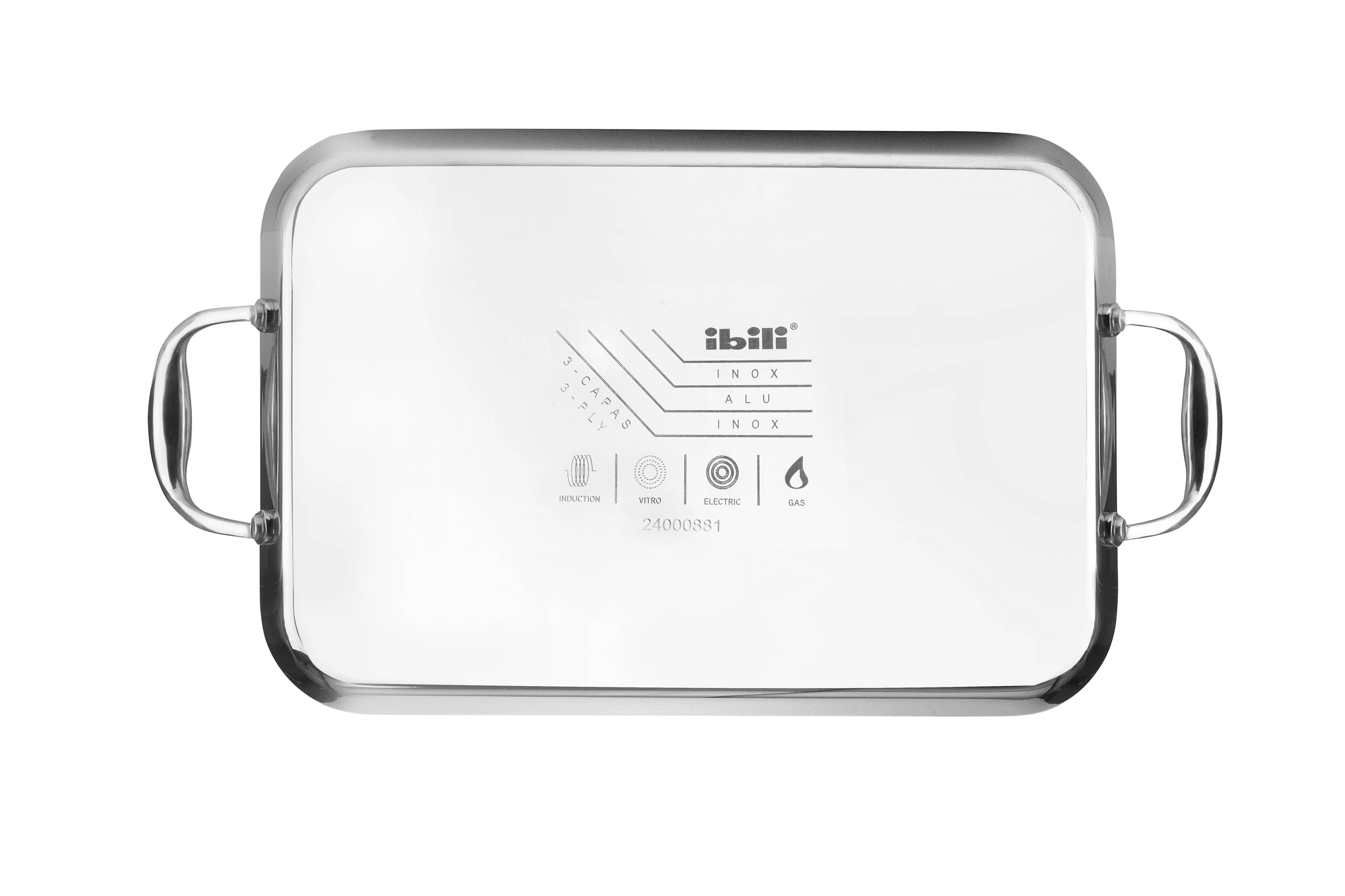 Ibili – Grelhador por atacado – Grelha Placa Triply Natural 38X25 cm - IBILI2