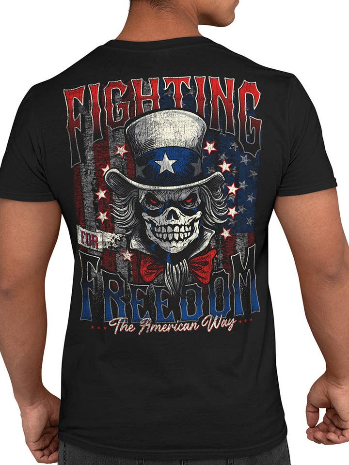Country Boy® Men's Cotton Tee Fighting Freedom for wholesale by Country Girl Store