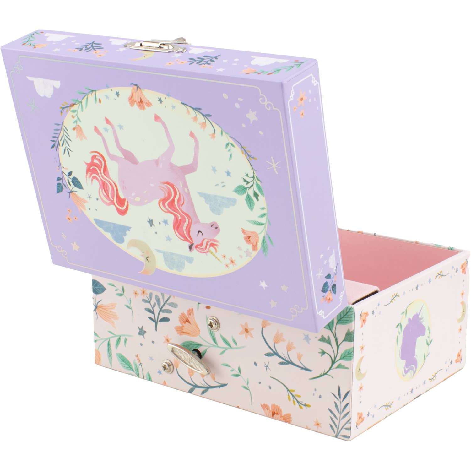Ulysse Couleurs d'Enfance – wholesale Jewelry box/organiser – Kids – LILAC UNICORN MUSICAL CHEST4
