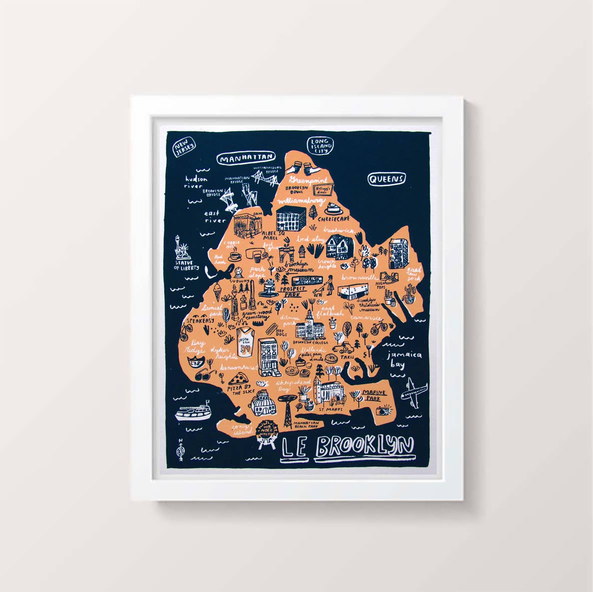 People I've Loved - Wholesale Art print - Brooklyn Map Print