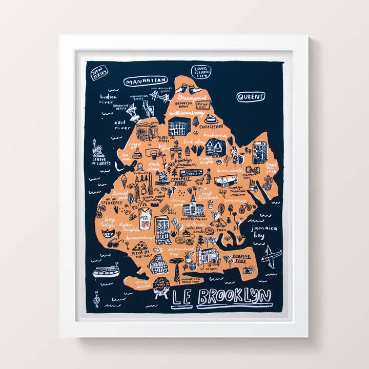 People I've Loved - Wholesale Art print - Brooklyn Map Print0
