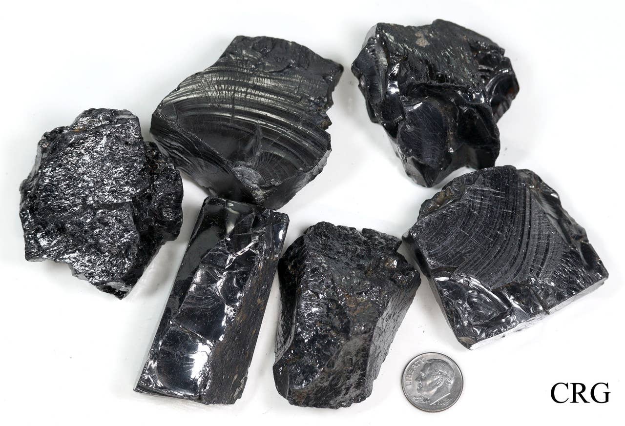 Crystal River Gems LLC - Wholesale Spiritual Stone/Crystal - 300 GRAM LOT - Elite Russian Shungite Crystals 41-50 g