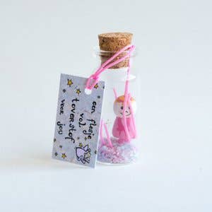 Bottiglia portafortuna piena di magia per la vendita all'ingrosso da parte di Sidedish Cards