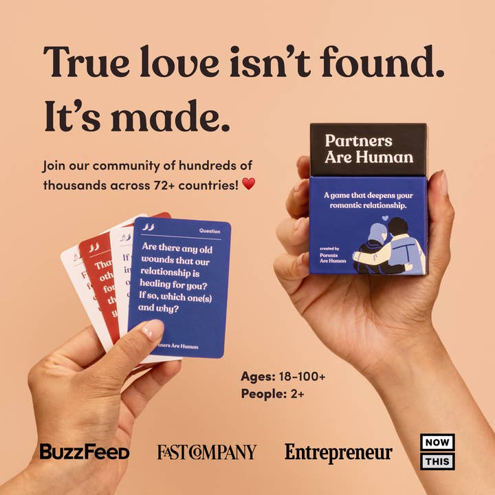 Parents Are Human | Card Games for Family, Love, & Healing - Wholesale Card Game - Partners Are Human (Couples Edition)1