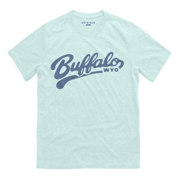 Buffalo Script Tee for wholesale by Go Slo