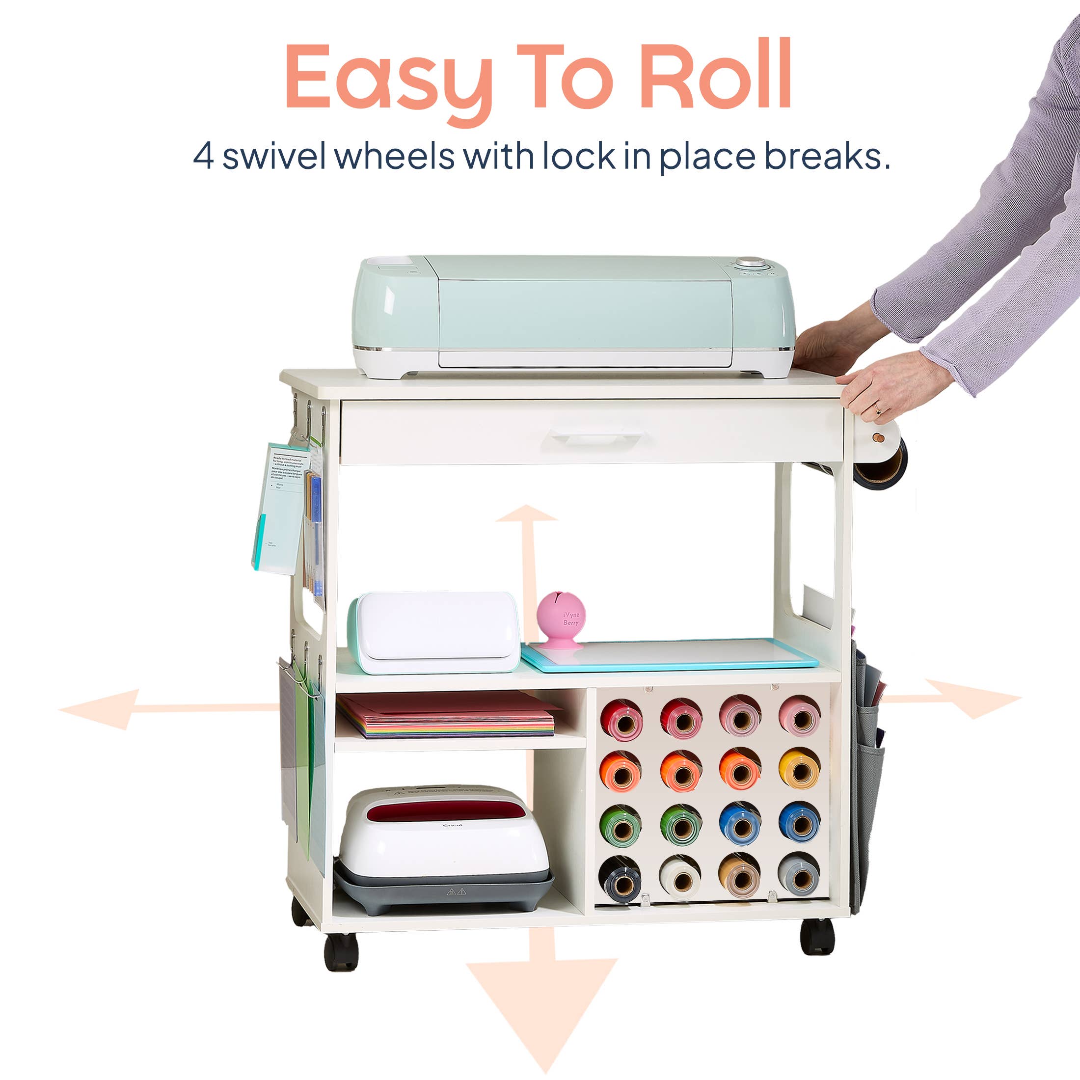 iVyne - Wholesale Craft Supplies - Vinyl Cart organizer - For Cricut crafters1