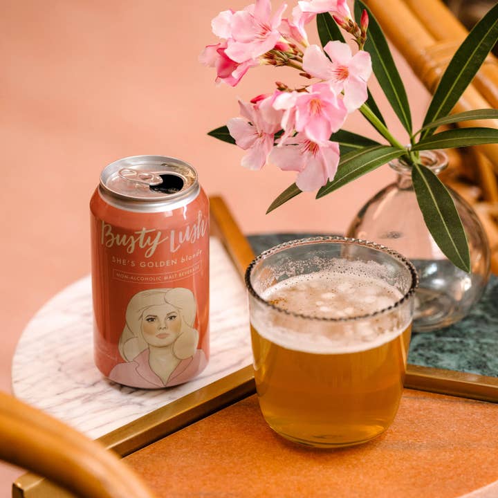 Busty Lush - Wholesale Non-Alcoholic Beer - She's Golden Non-Alcoholic Blonde Ale (6pk)3