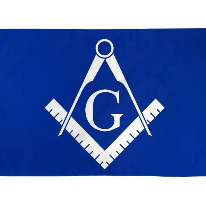 Masonic Flag (Blue & White) Flag 3x5ft Poly for wholesale by Flags Importer