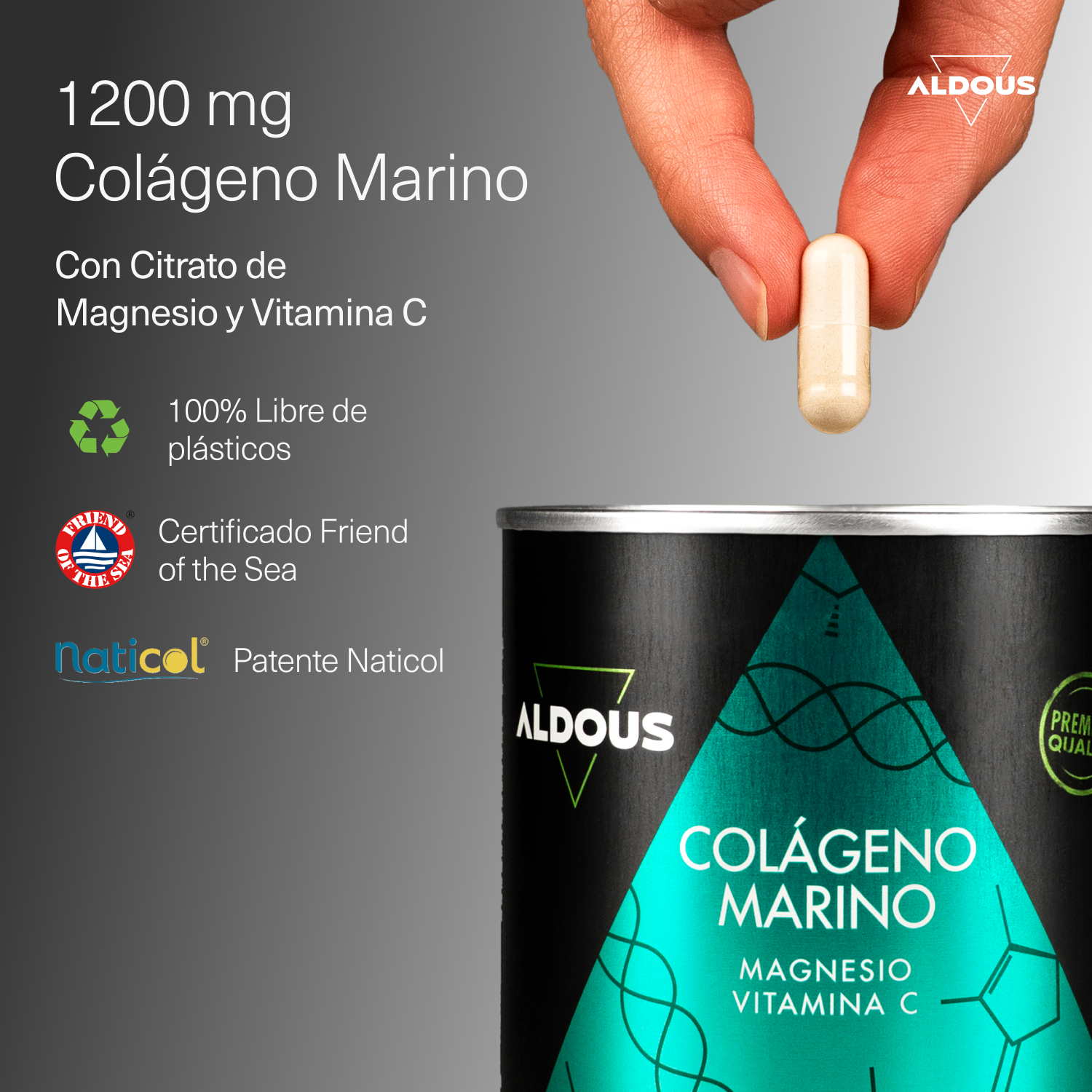 Aldous Bio - Wholesale Oral Supplement/Vitamin - Pure Hydrolyzed Collagen with Magnesium and Vitamin C Aldous1