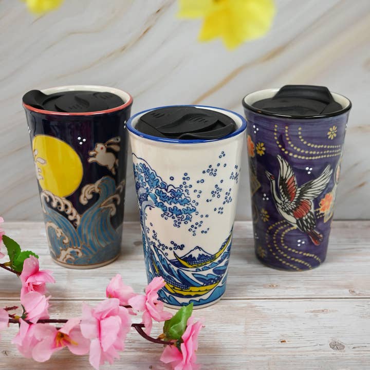 Fuji Merchandise Corporation - Wholesale Insulated Mug/Tumbler - MIRA TUMBLER – BLUE HOKUSAI4