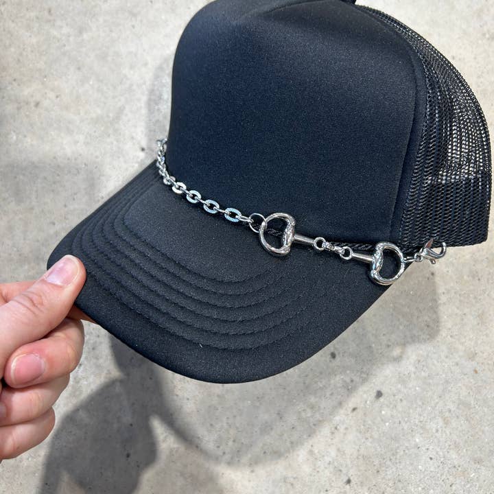 Snaffle Bit Trucker Hat Chain | Western | Rodeo | Hat Bar for wholesale by Vibes Hat Company