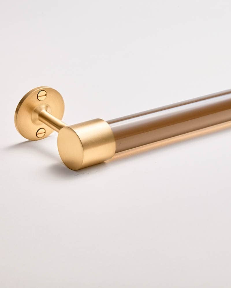 LuxHoldups - Vendita all'ingrosso Porta asciugamani/gancio per asciugamani - Porta asciugamani in lucite a estremità chiusa con ottone o nichel.1