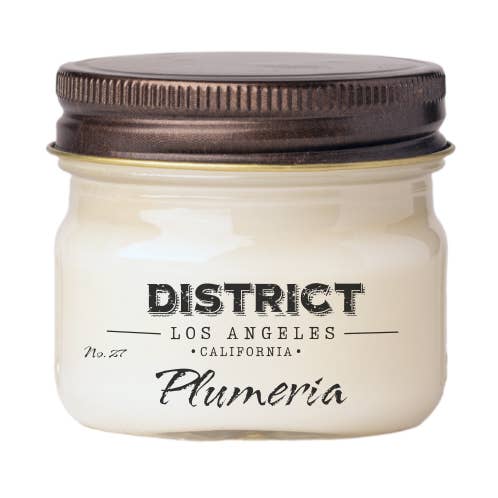 Plumeria | Bougie Mason Jar de 4,7 oz pour la vente par District Los Angeles