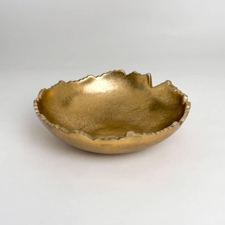 India Handicrafts Inc - Wholesale Decorative Plate/Dish/Bowl - Gilded Texture Bowl3
