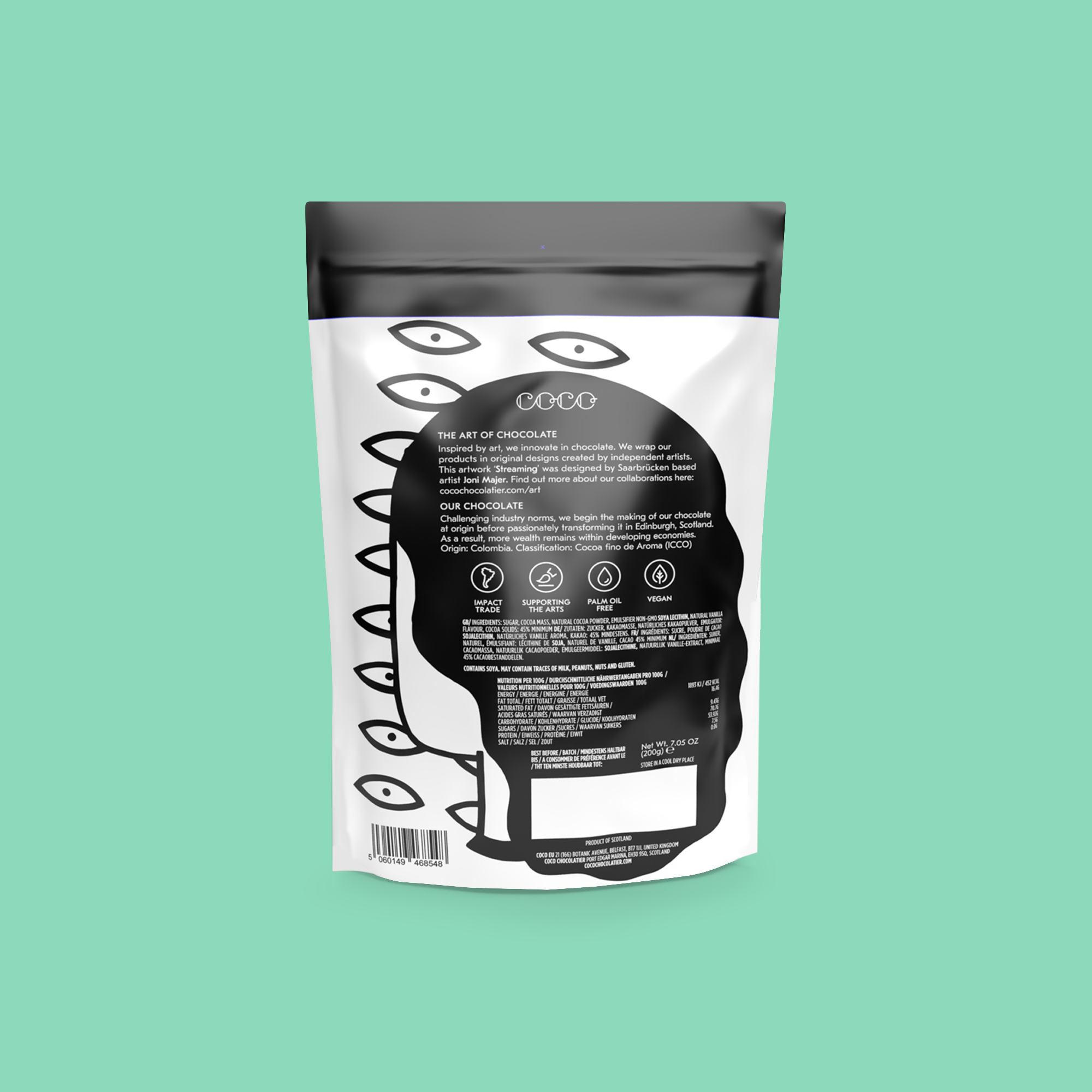 COCO Chocolatier [No duties when shipping to US!] - Wholesale Chocolademelk/cacaomix/kit - Colombiaanse Pure Drinkchocolade 200g5