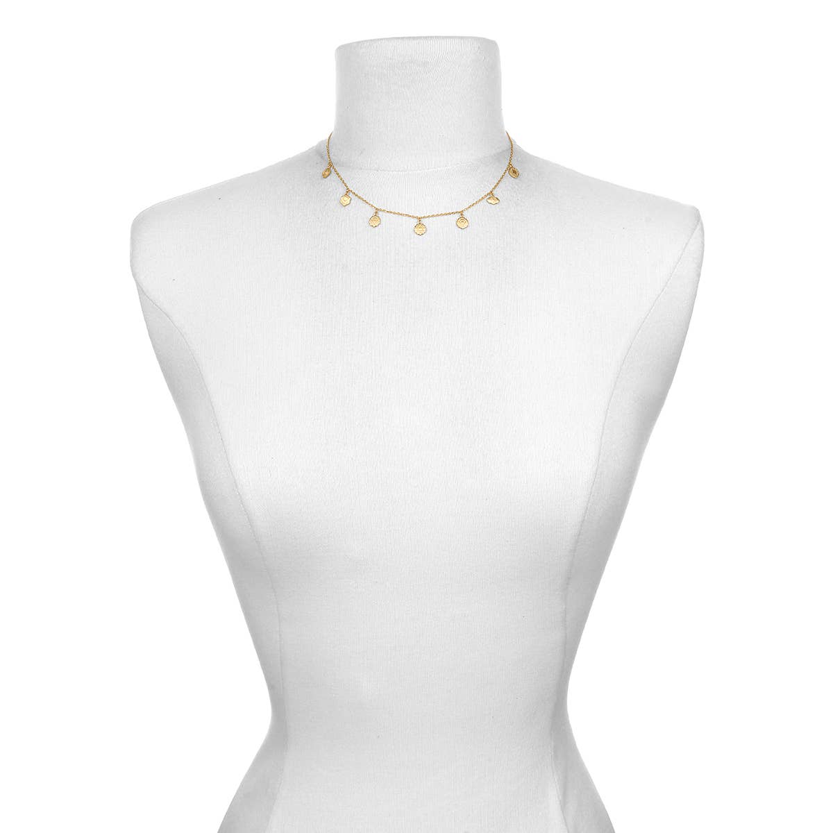 Satya Jewelry - Vendita all'ingrosso Collana con ciondolo/pendaglio - Collana girocollo chakra dorata2