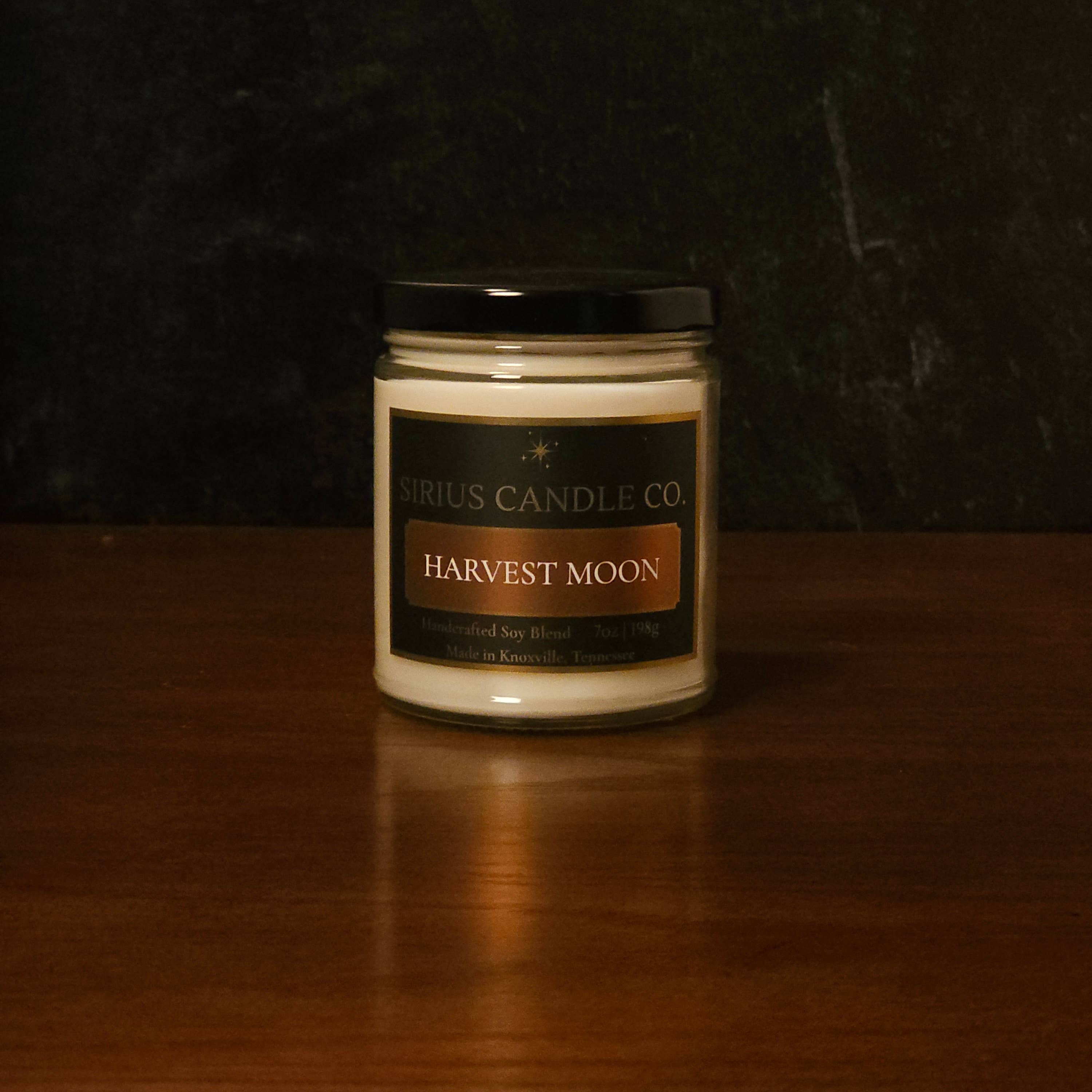 Sirius Candle Co. - Wholesale Jar/Filled Candle - Harvest Moon - 7 oz. Clear Glass Scented Candle1