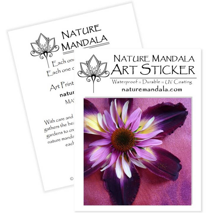 Nature Mandala Art - Wholesale Sticker - Nature / Flower Mandala Stickers :: 10 Designs9