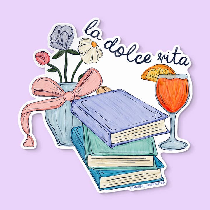 La Dolce Vita sticker for wholesale by MangoIllustrated