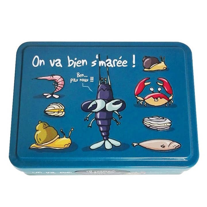 Produits-Normandie - Vente Caramels - Boite de caramels en fer de 100g à motifs - Heula