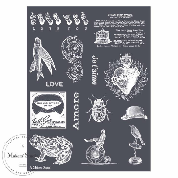 Vintage særheder - Mesh Stencil 9x12 for engroshandel hos A Makers' Studio