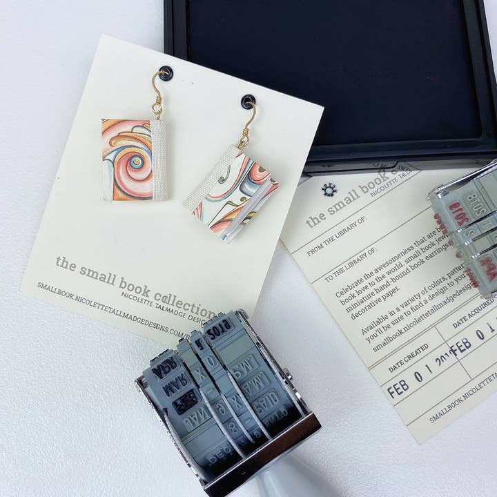 Nicolette Tallmadge Designs - Wholesale Dangle Earrings - Regency Cranes Book Earrings