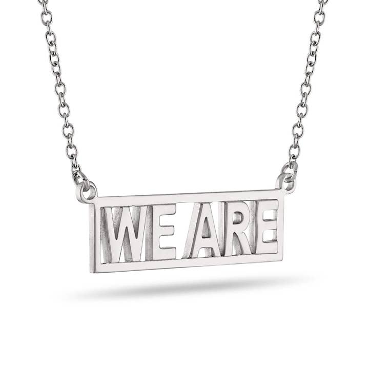 WE ARE Penn State Script Bar Necklace for wholesale by Stone Armory