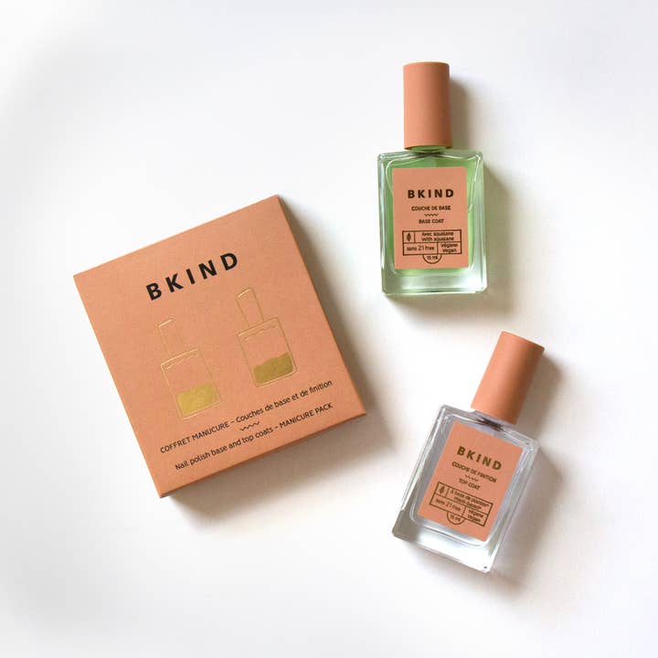 BKIND - Wholesale Nail Polish Set - Manicure Pack - Nail Polish Duo - Base and top coats