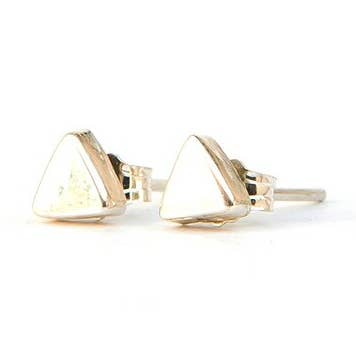 Fair Anita - Wholesale Stud/Post Earrings - Tiny Triangle Sterling Studs0