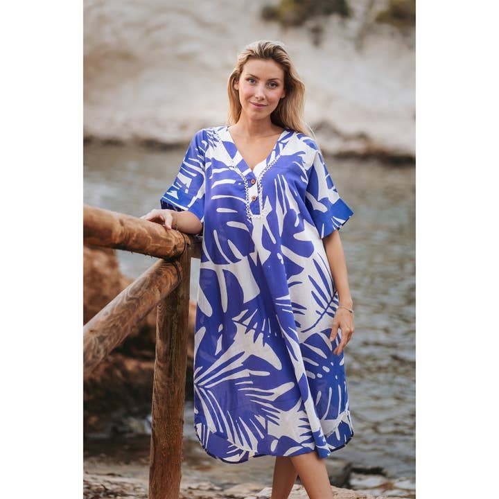 Midi Lange Jurk Skiathos voor wholesale door Isla Bonita By Sigris