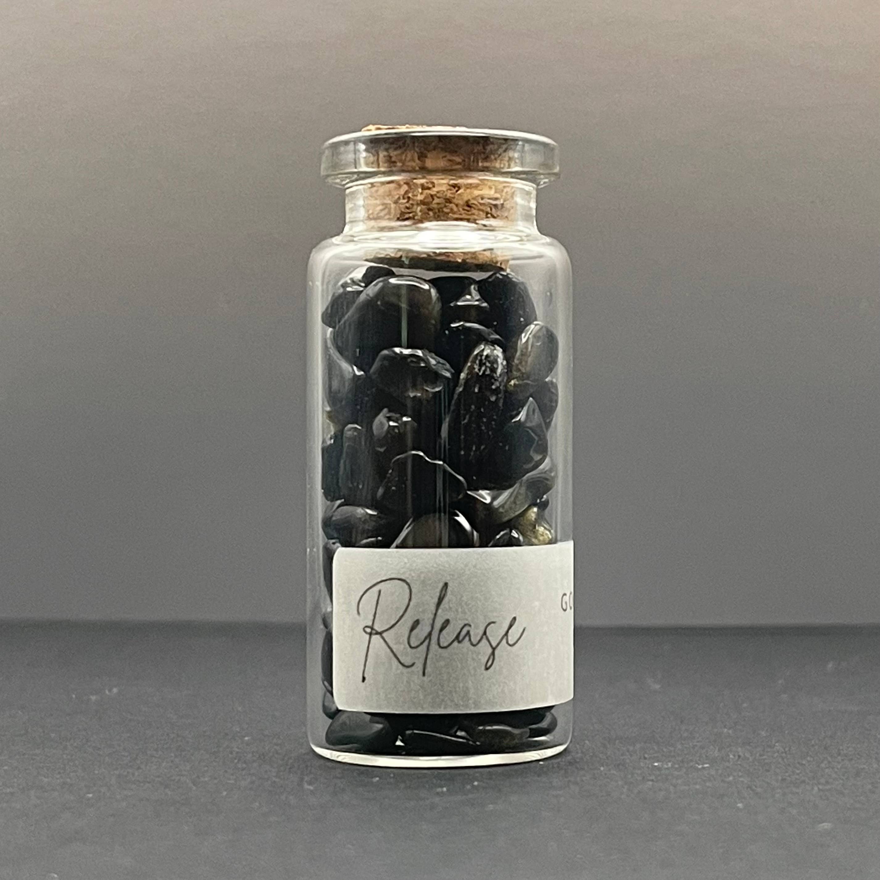 Midwest Apothecary - Wholesale Spiritual Stone/Crystal - Release | Golden Sheen Obsidian Crystal Chips 10ml Vial0