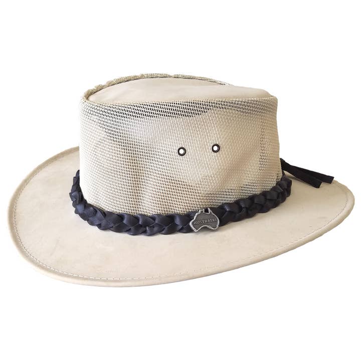 Outback Survival Gear, sombrero tipo canguro «ventilado», color hueso para venta al por mayor de Australian Country Outfitters